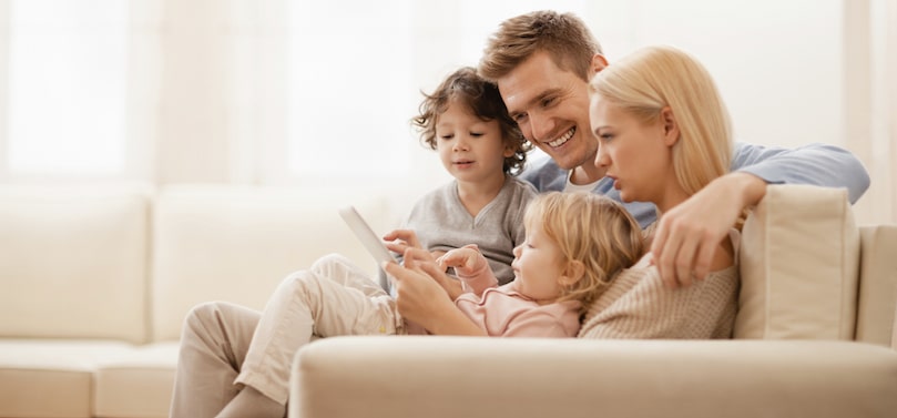 Family Enjoying Ac