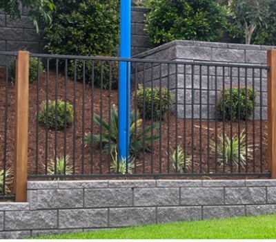 stome-and-metal-fence