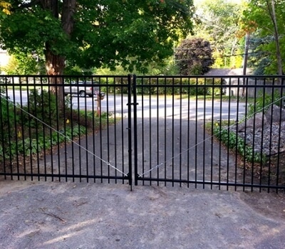 black-driveway-fence