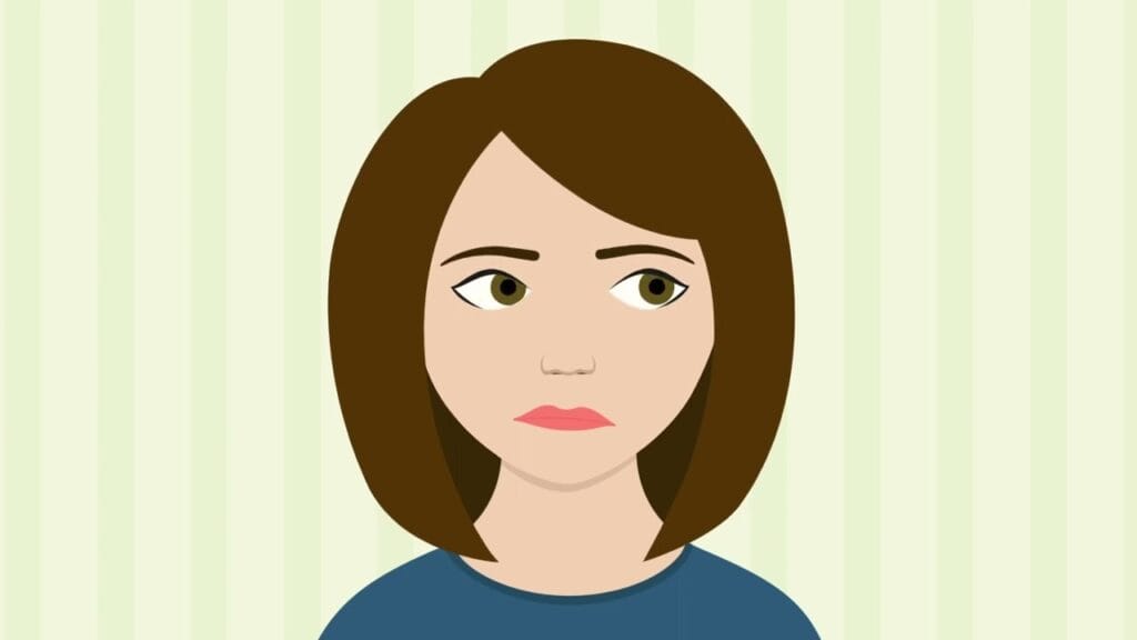 A woman in front of a green background smirks. Why Does My Heat Pump Smell Like It's Burning?